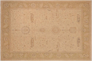 handmade Traditional Kafkaz Tan Green Hand Knotted RECTANGLE 100% WOOL area rug 10 x 14
